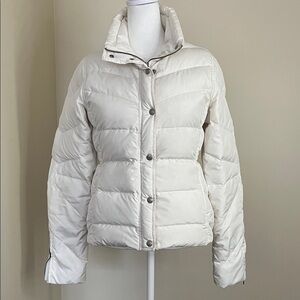 J. Crew Women’s Ivory Puffer Jacket Size S
